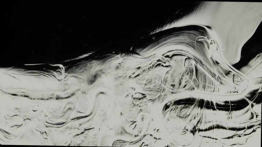 Flowing white liquid