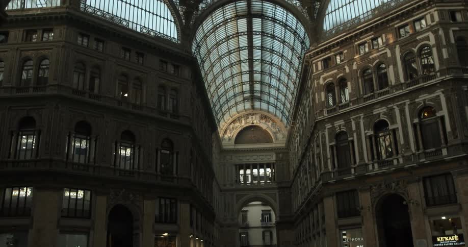 Close up of a hotel with shops at the bottom