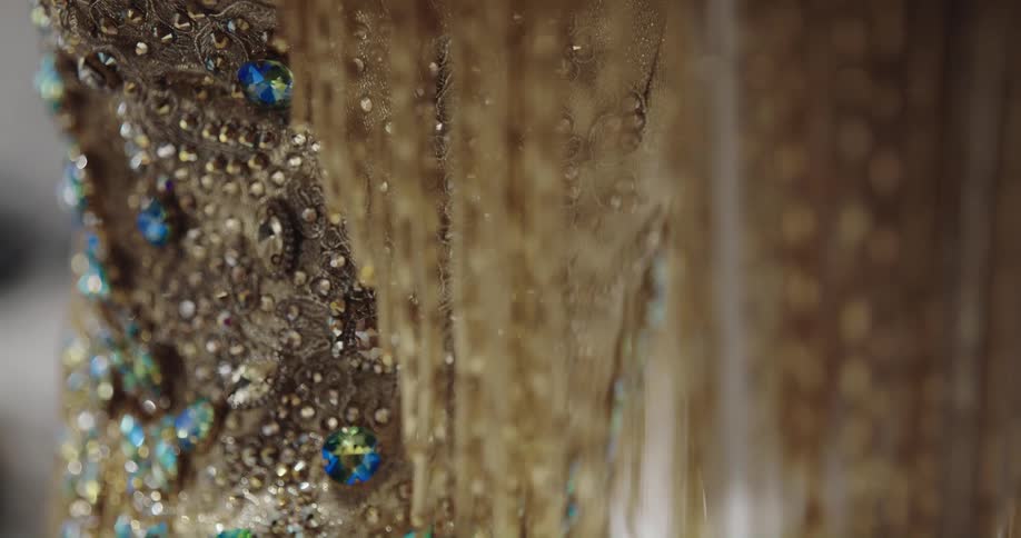 Jewels and gold beads
