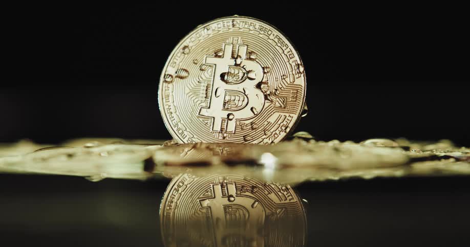 A coin sitting on a table