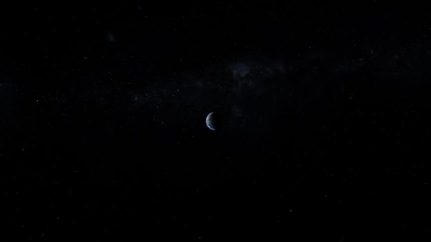 The moon inthe night sky