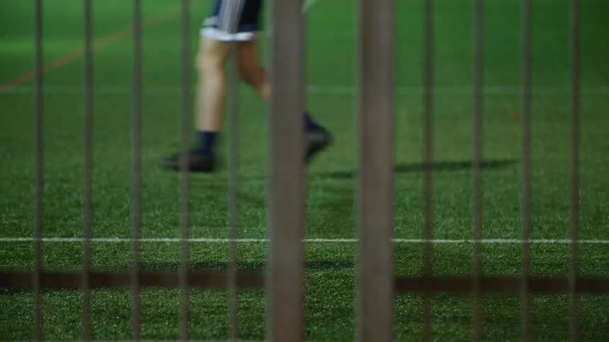 People run across the field