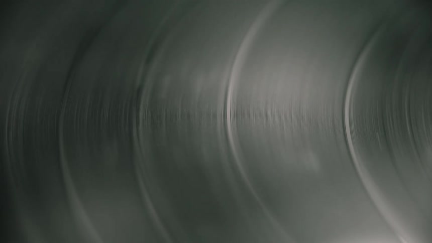 Tracks stand out among lines on surface of rotating media