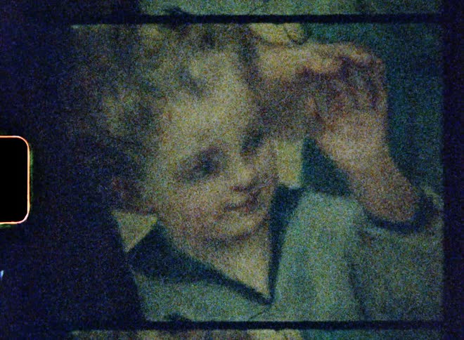 Painting contains image of child and their parent