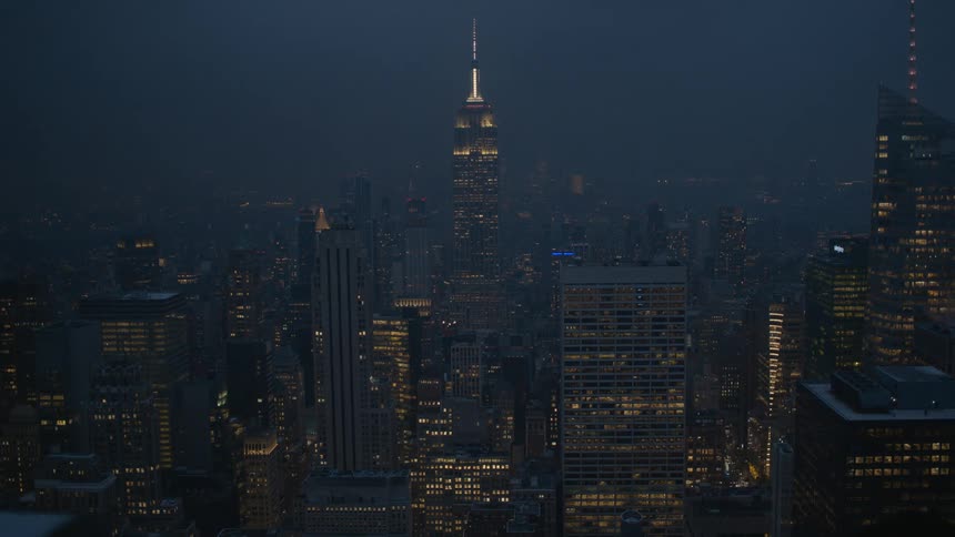 Sky scrapers and high rise office buildings in a city