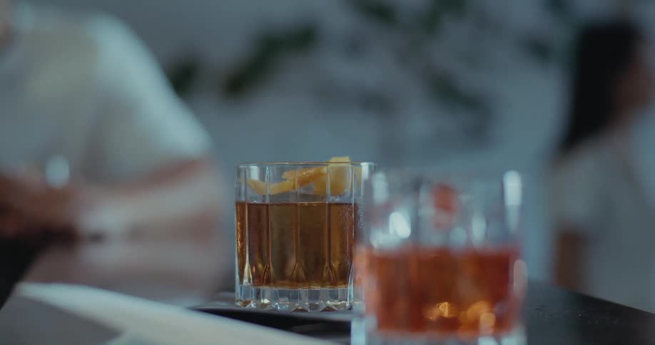 A view of alcoholic drinks