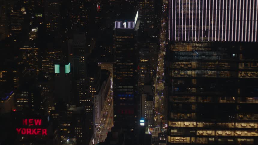 An aerial view of a city