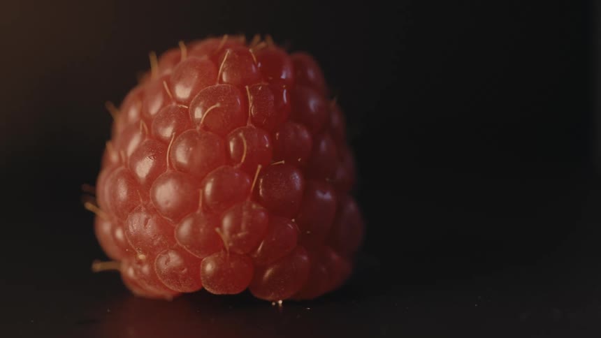 The raspberry is spinning