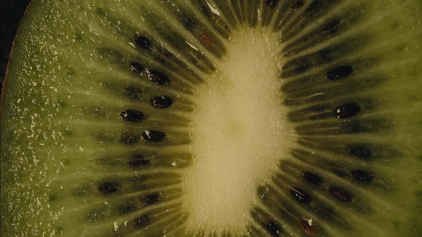 Inside of a kiwi fruit
