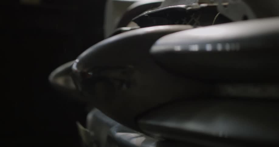 Close up of the bumper of a vintage car