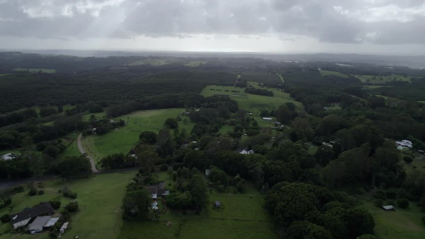 The homes are spread out across the land