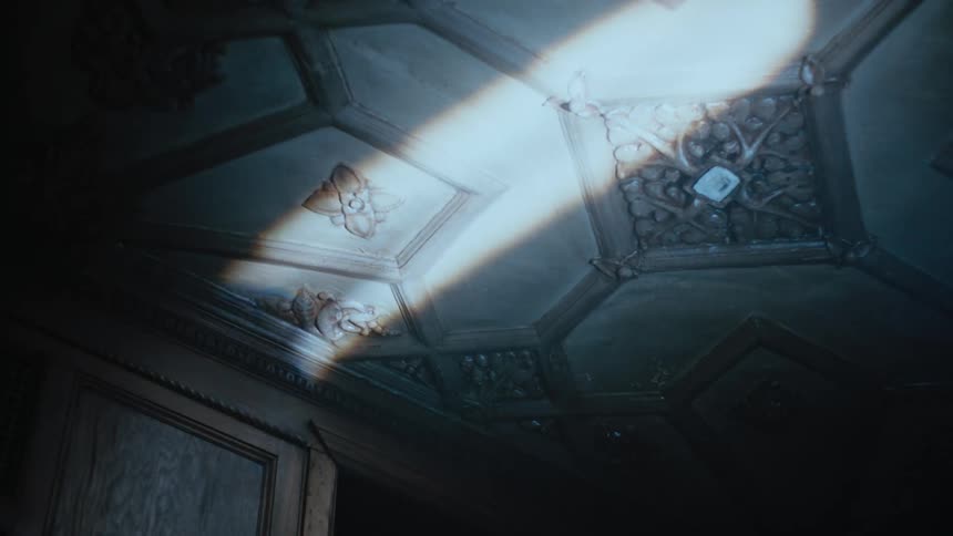 Sunlight slowly illuminates a dark room