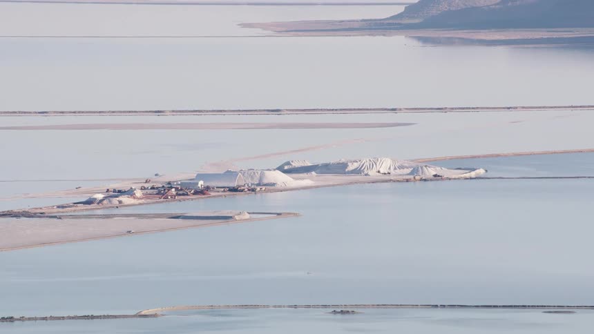 Ice is around the shore line