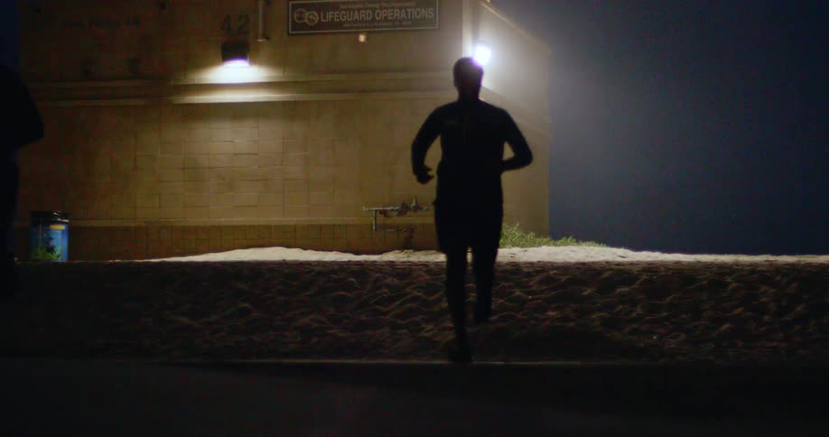 A group of people running together
