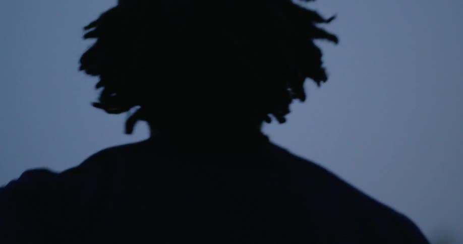Close up of a man running outside