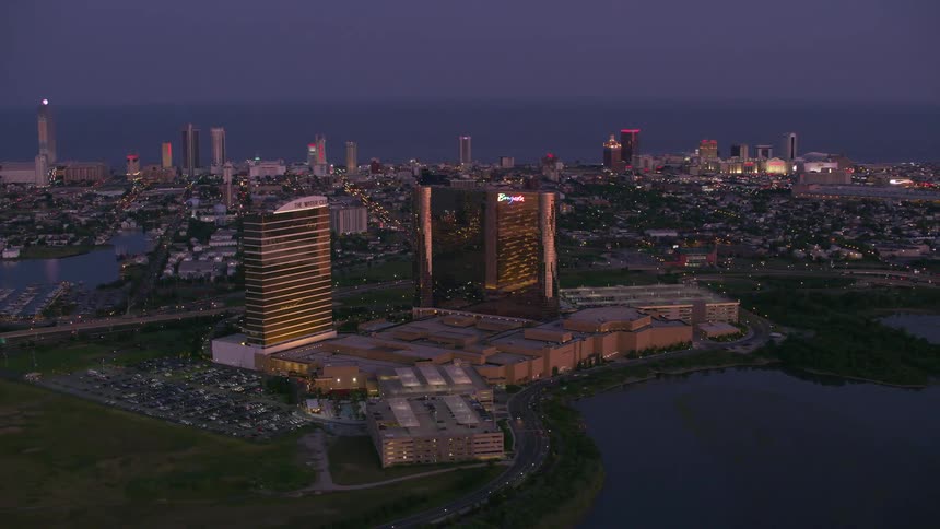 An aerial view of a city