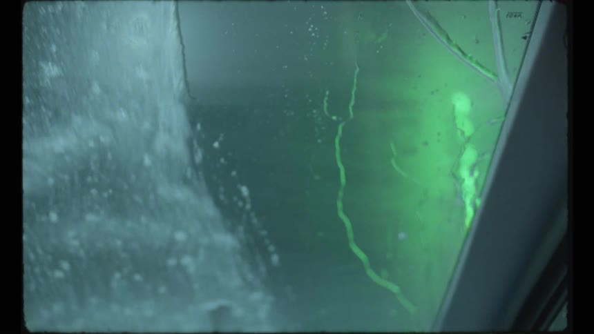 Close up view of a car getting a carwash