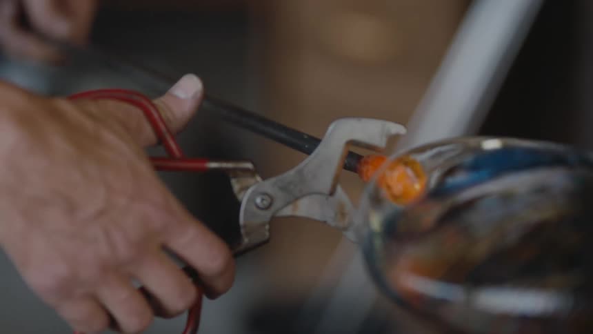 The art of glass blowing