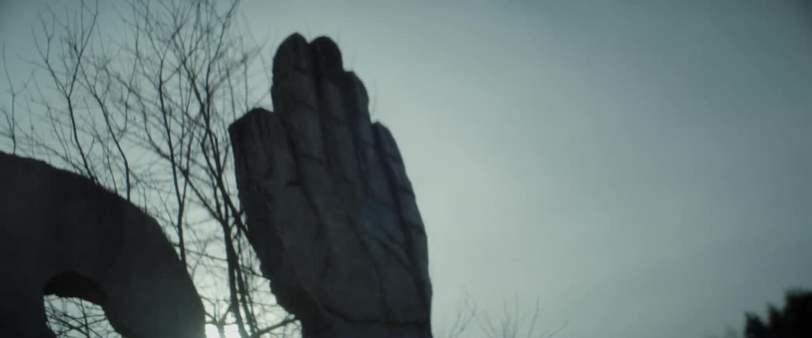 Large sculptures in a public park