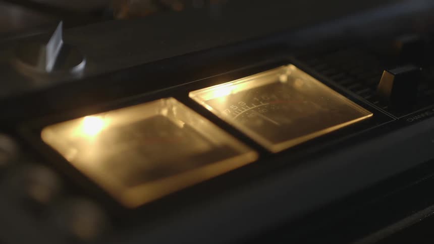 Close up of some dials on a machine