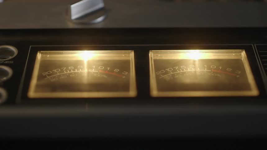 Close up of dials on a machine