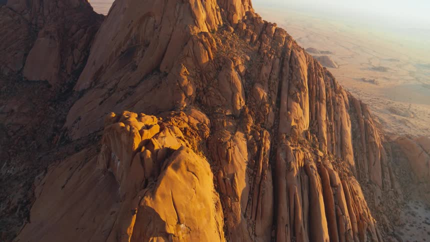 Extreme rock formation at golden hour