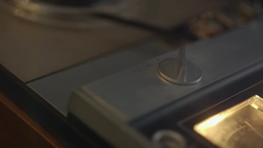 Close up of a tape player