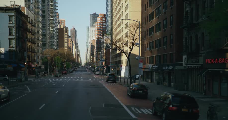 A view of a city with buildings