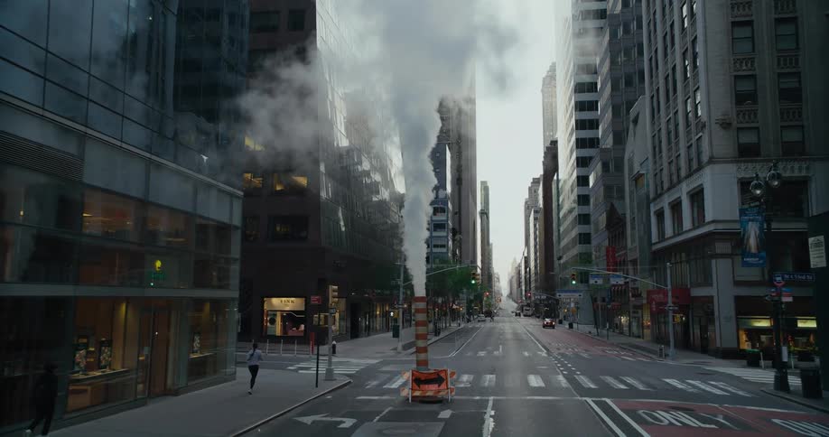 A view of buildings in a city