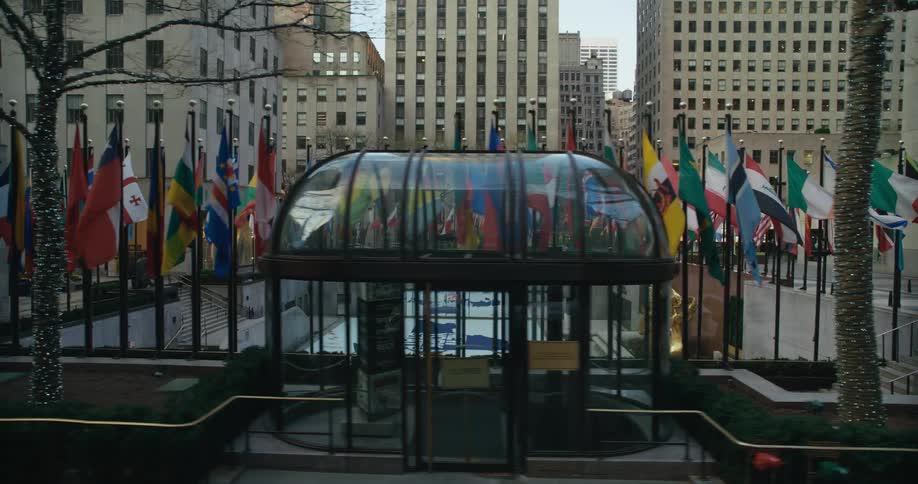 A view of flags outdoors