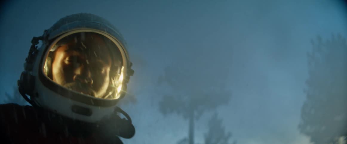 A man in an astronaut suit