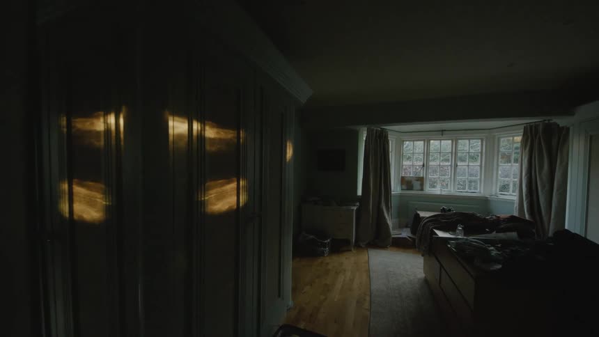 An indoor view of a house is displayed during the daytime