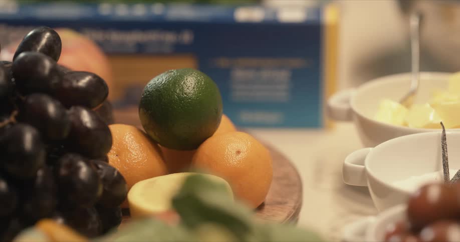 A view of fruit on a table