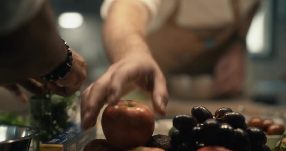 People preparing food