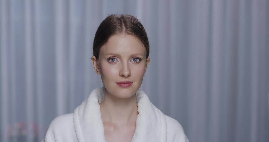 A portrait of a woman in a robe