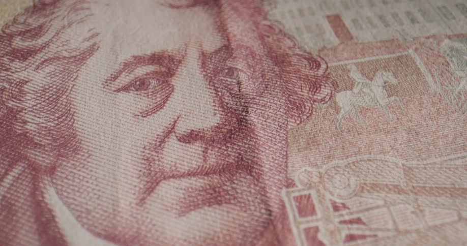 The bill has a picture of a man and a horse