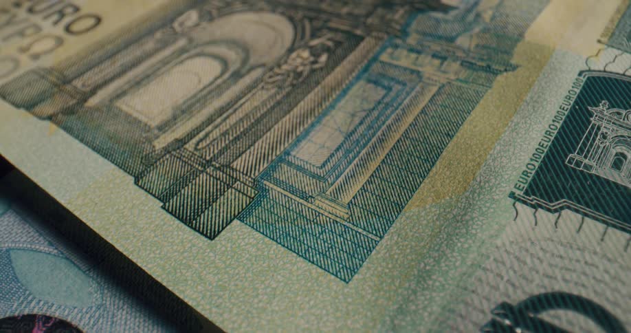 A close up view of money