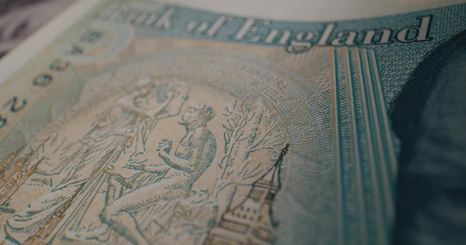 A note from the bank of england is laying down