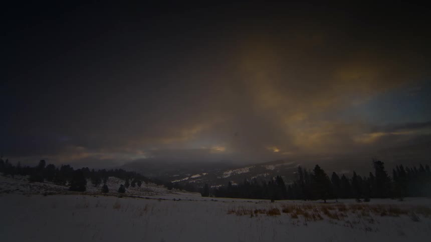Sunrise over mountaintops