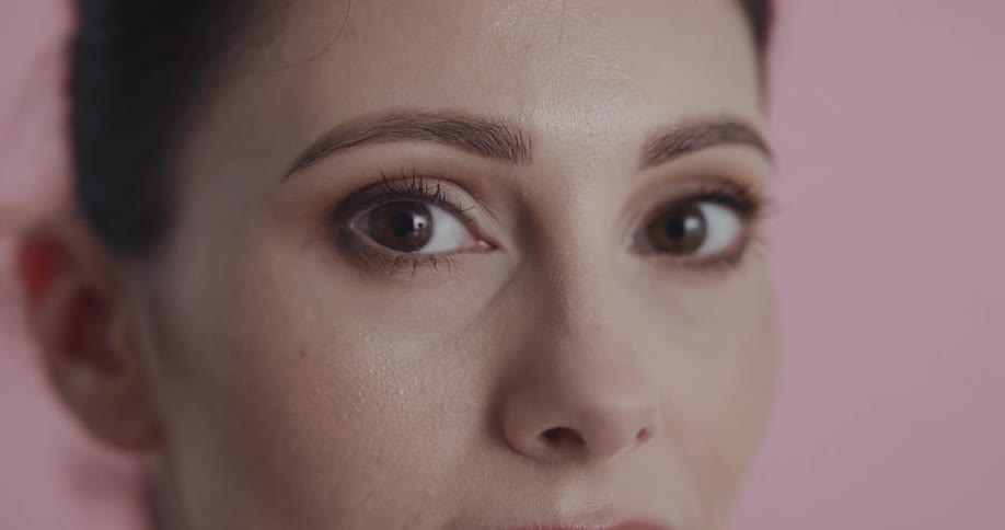 A portrait of a woman in a room