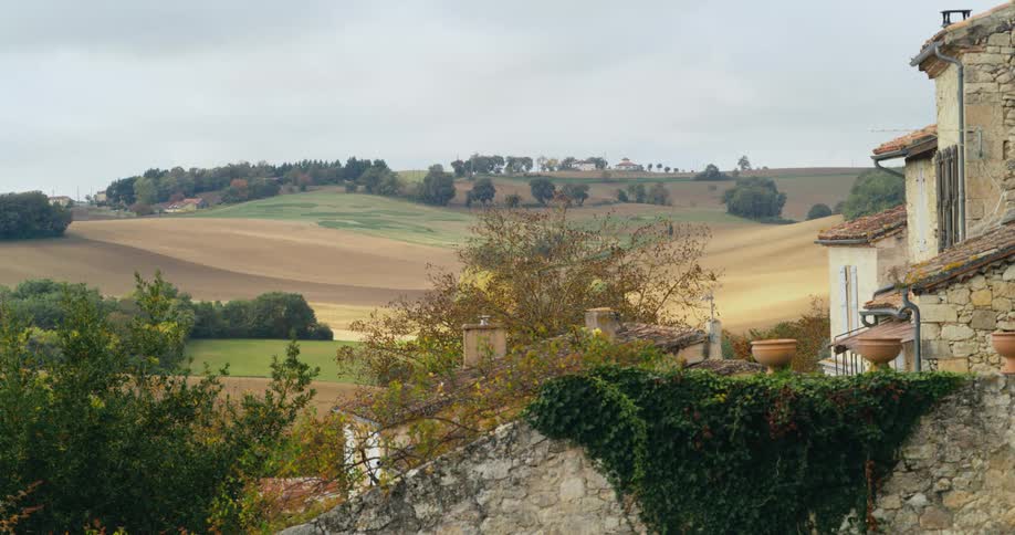 A home is near the hills