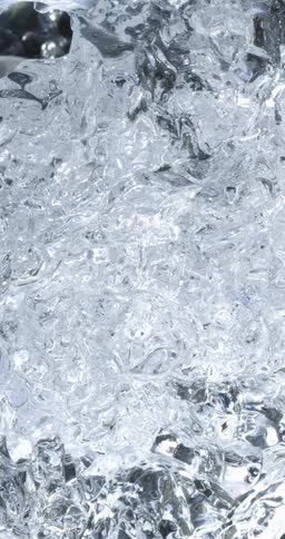 Water is freezing into ice