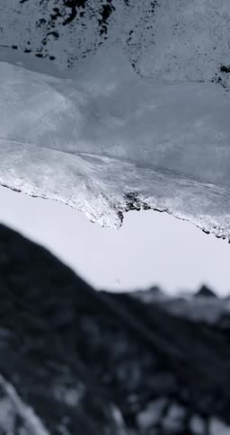 Ice is melting in an arctic area