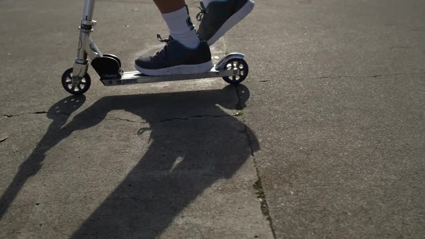 People are skating in a park