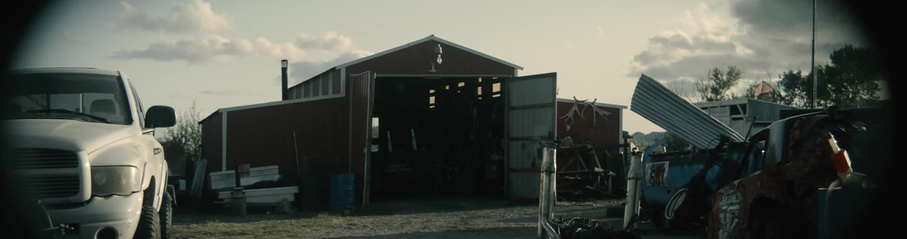 The garage is on the junkyard