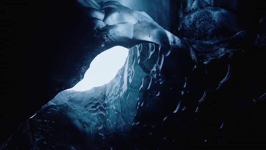 The ice is melting in the cave