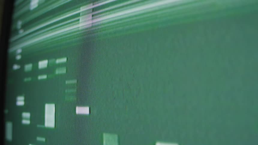 A view of digital colors on a screen
