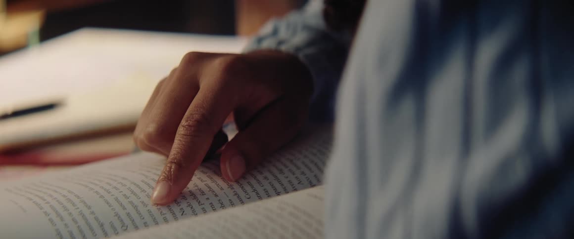 A person is reading a book