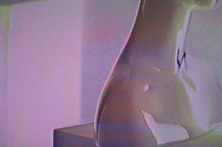 The static moves around in the image