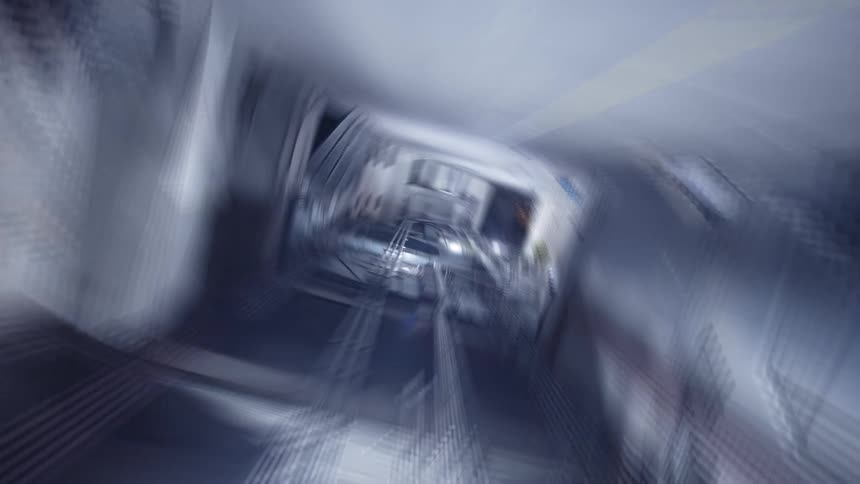 A view of a tunnel